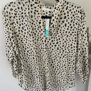 Leopard print blouse